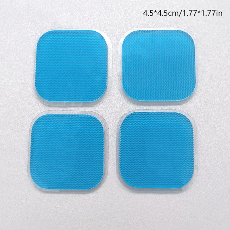 4PCS EMS Abdominal Gel Pads - Hydrogel Stickers for Muscle Stimulators, Slimming Massage Machine Accessories