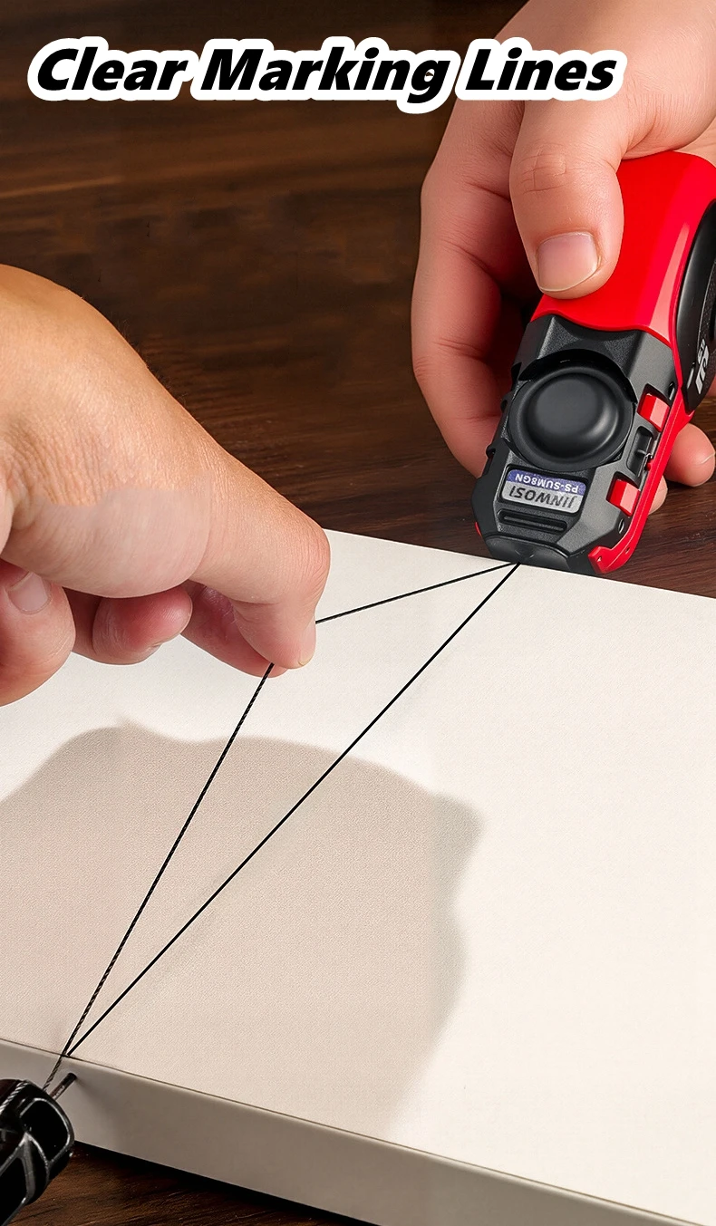 Woodworking Tool Carpenter Manual Ink Marker Scriber With 50M Chalk Lines Woodworking Scriber Ink Fountain Marking Tools