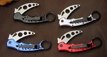 Quality Training knife  Karambit Folding stainless steel blade aviation aluminum Handle Pocket Camping Knife EDC hand Tools 