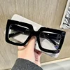 Square Large Frame Reading Glasses Anti Radiation and Anti Blue Light Presbyopia Glasses Simple and Colorful Ultra Light Glasses 4