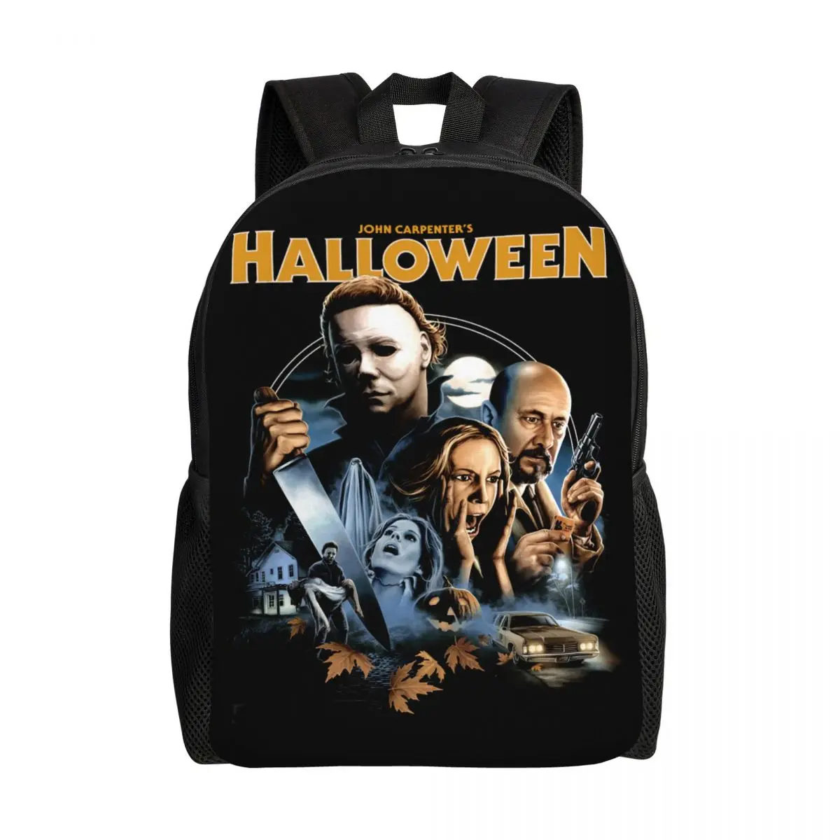 

Halloween Laptop Backpack Men Women Fashion Bookbag for College School Students Michael Myers Horror Movie Bags