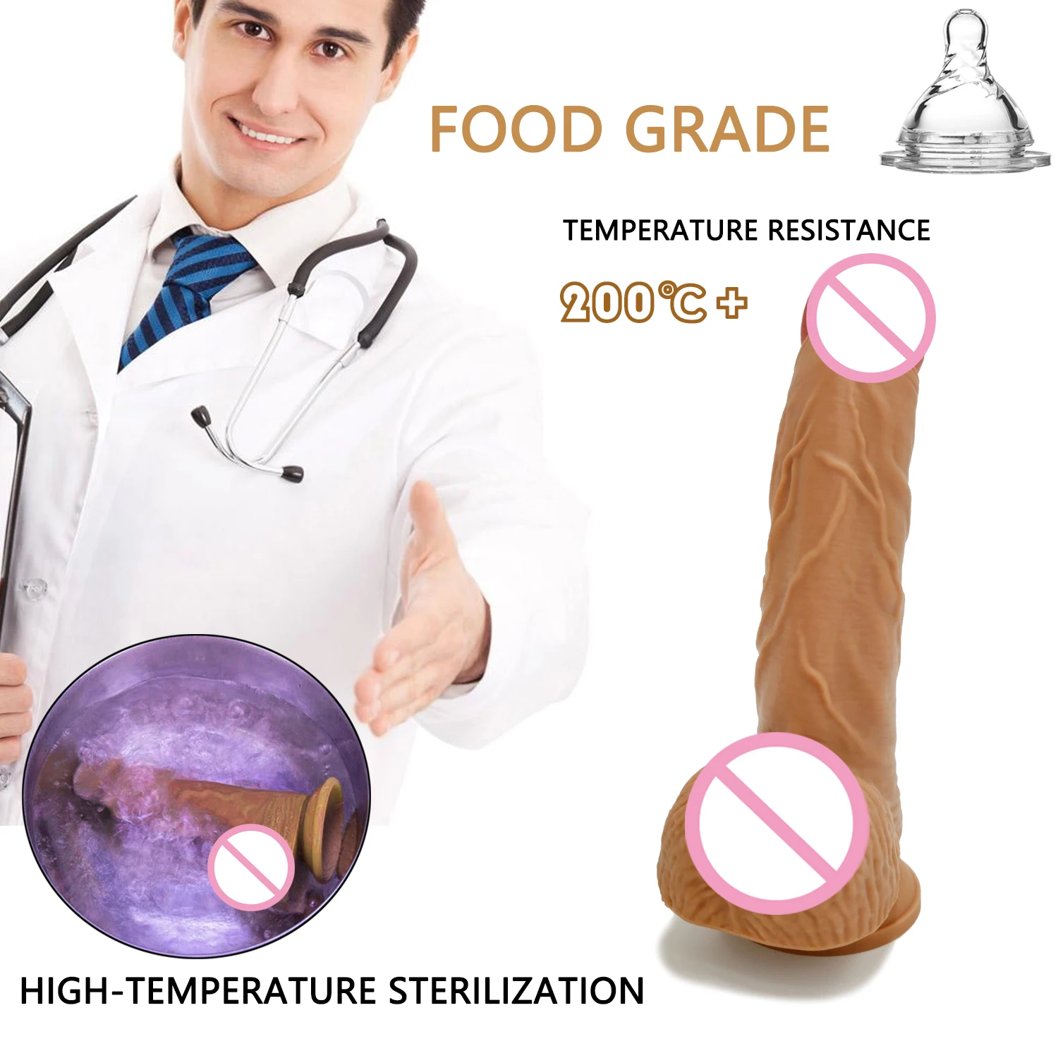 Big Dick Skin Feeling Realistic Penis Soft Huge Dildo Female Masturbator Silicone Ball Suction Cup Dildo Anal Plug Women Gay female sex toys
