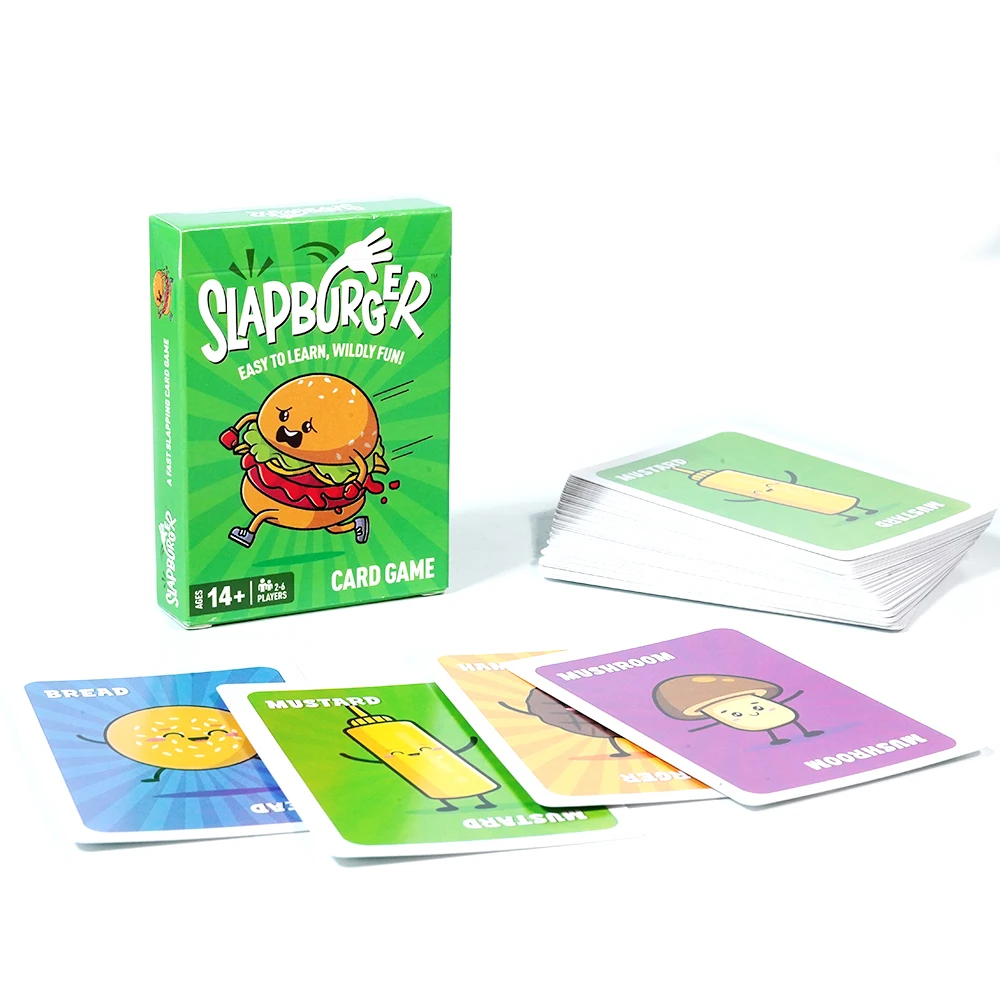 Slapburger Card Game Fast Paced Kids and Family Games Birthdays Classroom Camping Night Friends