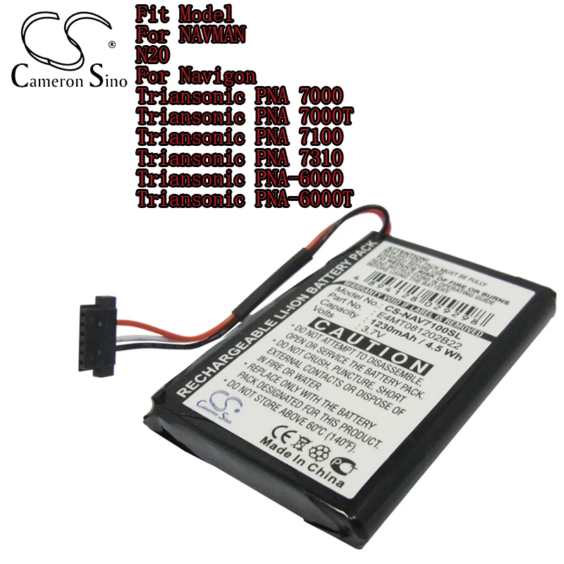CameronSinoGPSNavigatorBatteryforNAVMANN20forNavigon