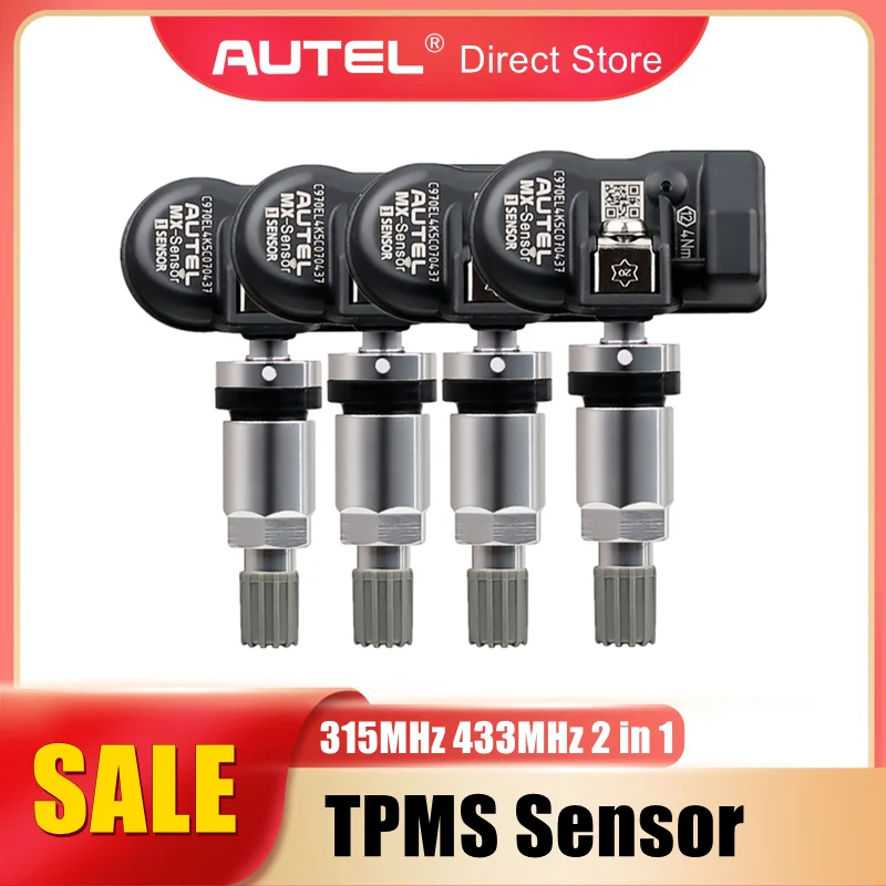 Autel mx sensor universal tpms sensor 315mhz 433mhz 2 in 1 tire