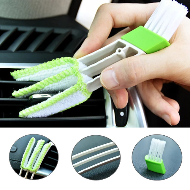 Car Vent Cleaner Double Head Auto Cleaner For Car Dust Collector Cleaning  Cloth Tool For Keyboard Window Leaves Blinds Shutter - AliExpress