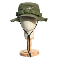 Breathable Cotton Bucket Hat Outdoor Men Women Casual Boonie Hats Fishing Hat Fashion Safari Summer Cap Hiking Sun Caps 2