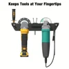 Angle Grinder Holder -2/3 Bay with Cord Hanger, Wall mount Bracket for Cutters Polishers, Garage and Workspace 4