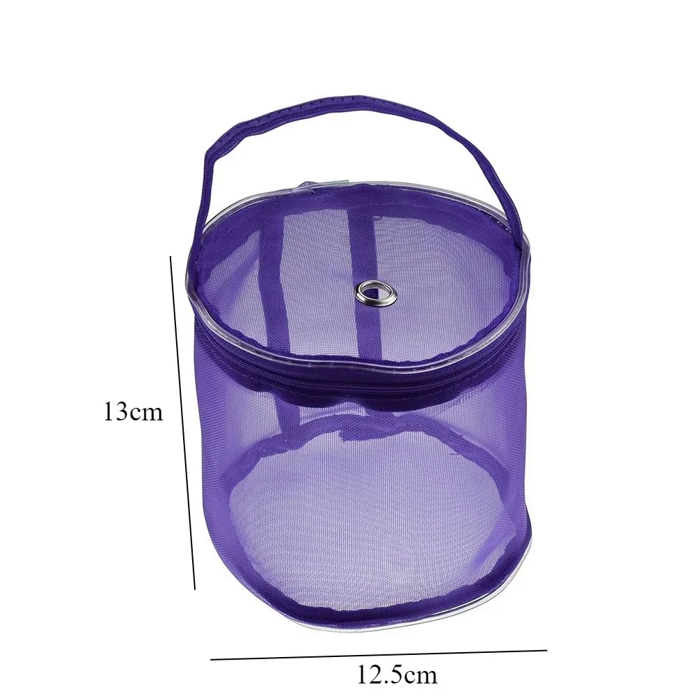 Colorful Yarn Storage Mesh Bag Mesh Weaving Round Bags Wool Storage Bag Yarn Crochet Organizer Knitting Baskets DIY Accessories
