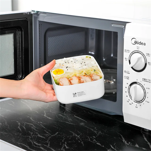 Boîte à lunch portable pour l'école, le bureau, le réfrigérateur de pique-nique, le récipient de stockage des aliments, le bol micro-ondable, le récipient à bento frais 4