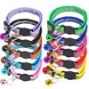 Reflective Breakaway Cat Collar Neck Ring Necklace Bell Pet Supplies Safety Elastic Adjustable Reflective Collar Pet Products 3