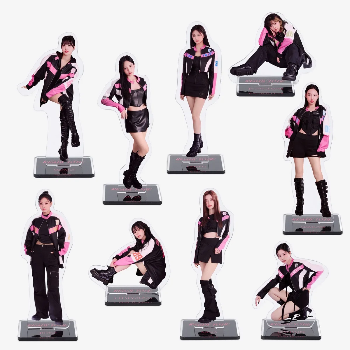 

KPOP TWICE Acrylic Stand MOMO NAYEON SANA TZUYU DAHYUN MINA JEONGYEON CHAEYOUNG JIHYO Action Model Desktop Decorative Fans Gift