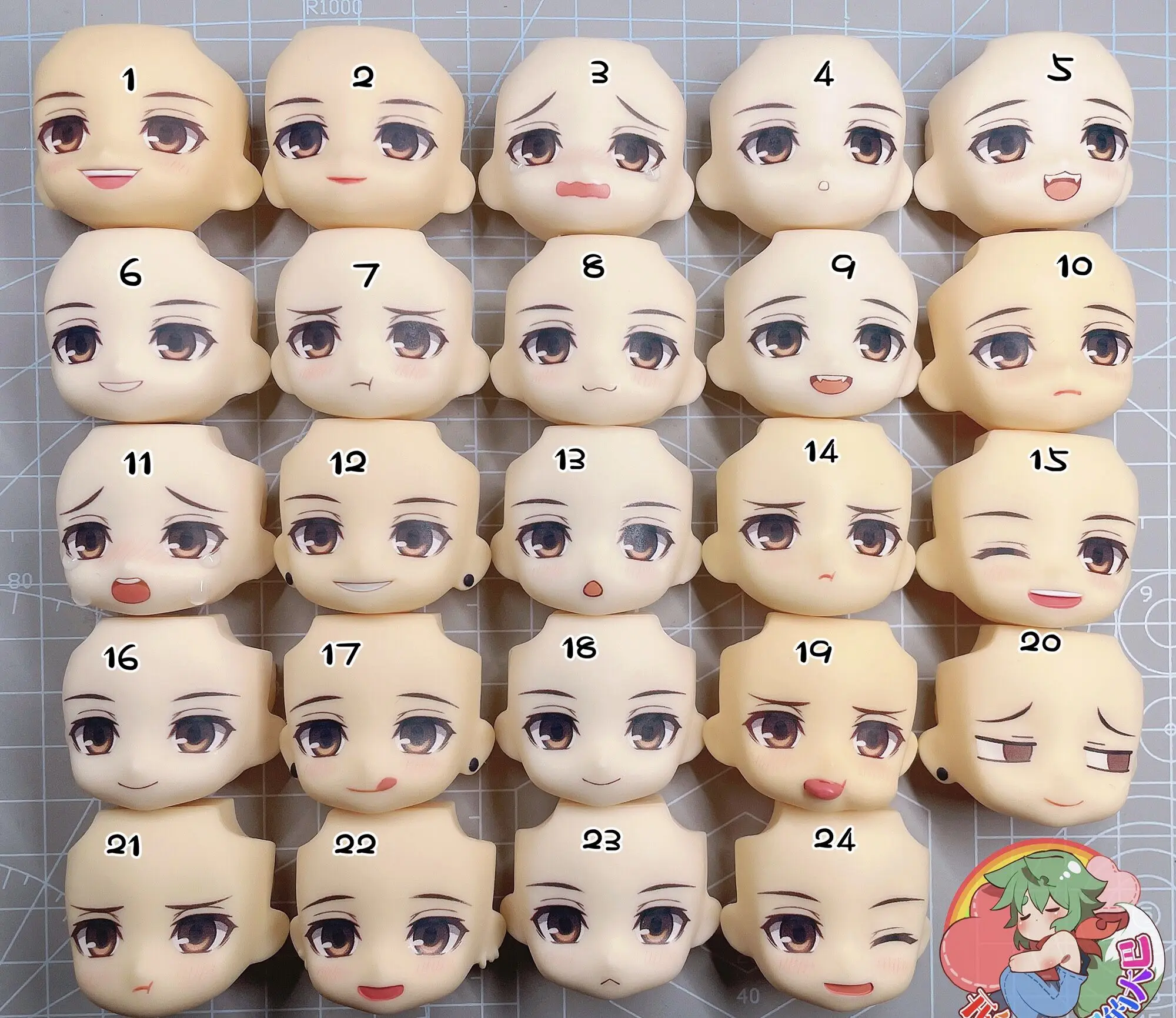 Stray Dogs Dazai Osamu Handmade Water Paste Face Alternate Expression Ob11 Doll Accessories