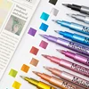 12/24 Colors Metallic Markers Pens colors Paint Pens for Black Paper, Glass,Rock Painting,DIY Scrapbook Album Student stationery 1