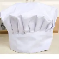 Baby Kid White Chef Hat Elastic For Party Kitchen Baking Cooking Costume Cap Gorro Cocinero Blanco Fast Drop Shipping 1