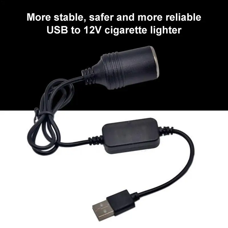CarLighter USB Converter Female Converter CarLighter Socket 5V To 12V Converter Plug Socket Wired Controller Plug CarLighter
