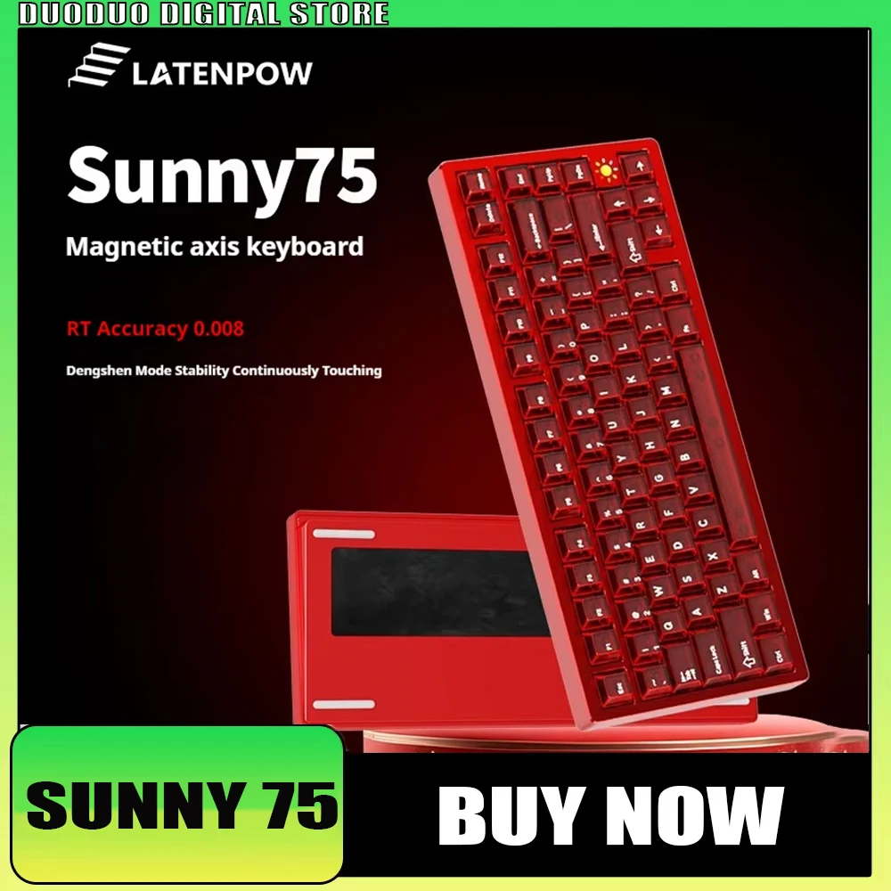 キーボード Latenpow Sunny80HE Latenpow Sunny75 Sunny80HE Magnetic Switch Mechanical