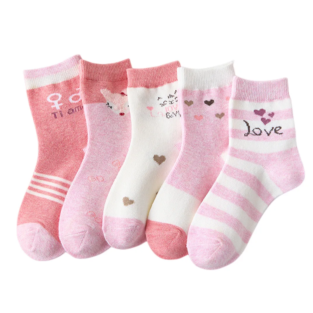 Children's Socks Spring Autumn Cotton Car Cartoon Boy's Sports 5/Pairs Boys Girls kids socks