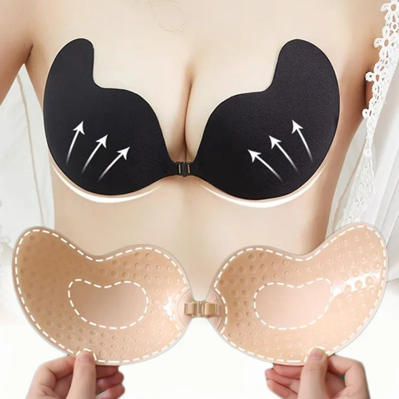 Reusable Silicone Nipple Cover Self Adhesive Invisible Push Up Bra Pasties Stickers Mango Breast Strapless Bras Women Underware