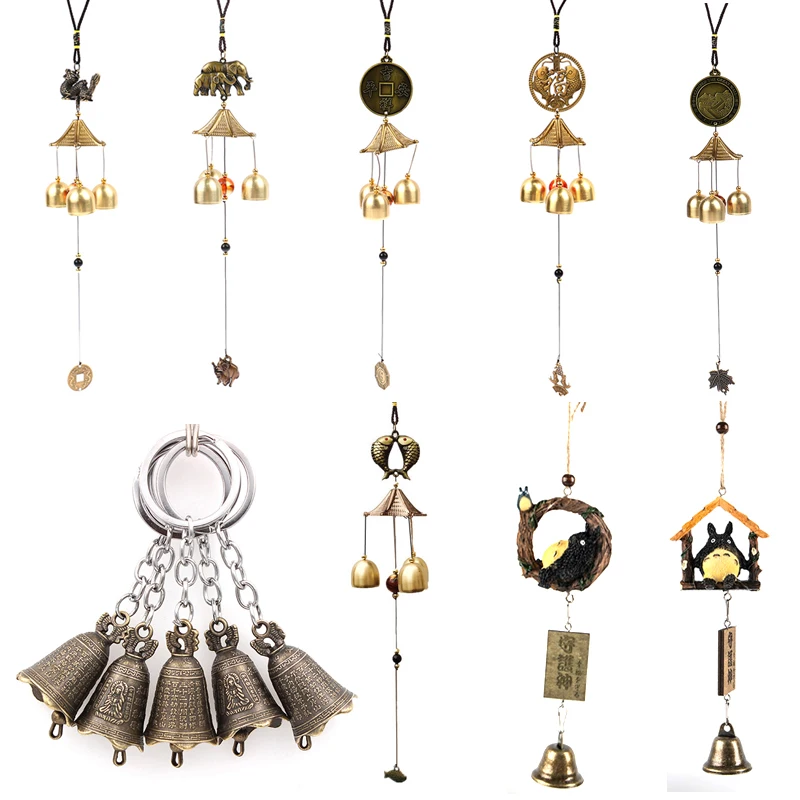 1Pcs Antique Wind Chime Copper Yard Garden Outdoor Living Decoration