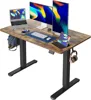 Standing Desk, Stand up Height Adjustable Home Office Electric Desk, 48 x 24 Inch Sit Stand Desk with Splice Board, Rustic Brown 6