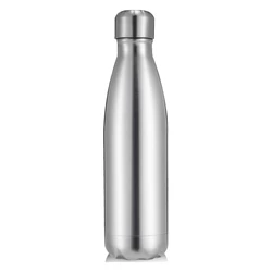 Durable Double Wall Stainless Steel Insulated Water Bottle - Leak - Proof Design for Outdoor Activities (Available in 500ml, 750ml, 1000ml) (Stainless Steel)