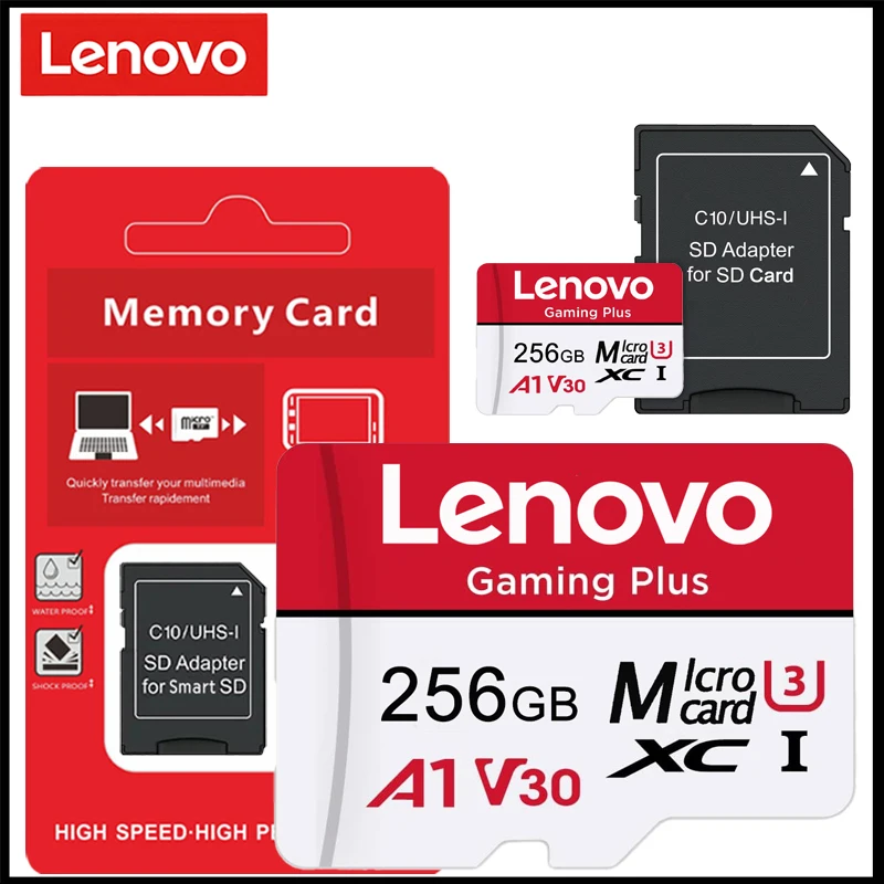 레노버 마이크로 SD 카드 1TB 512GB 256GB 실제 용량 SD 카드 128GB 64GB U3 V30 고속 메모리 카드 (닌텐도 스위치용)