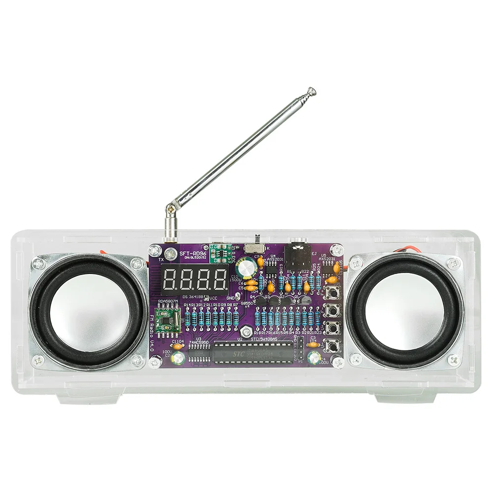Digital Display FM Radio Kit for Signal Reception and Audio Projects