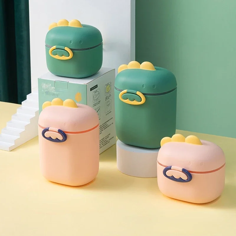 Dinosaur Baby Milk Powder Portable Large Capacity Milk Powder Snack Packaging Storage Can Box copo cosas para bebes