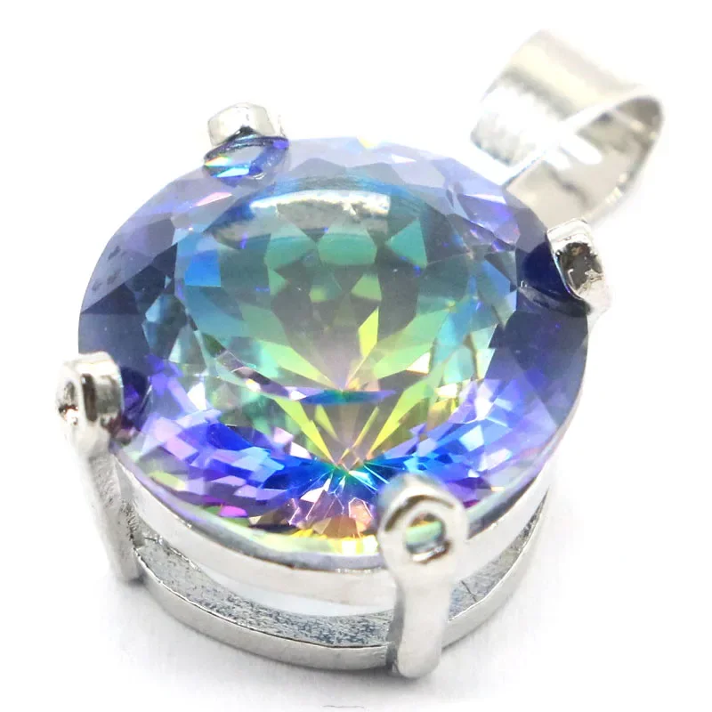 5g Real Customized 925 Solid Sterling Silver  PENDANT Rhodolite Garnet Zultanitel Alexandrite Topaz Mystical Topaz Violet Topaz