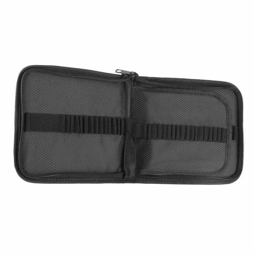 72/120 슬롯 연필 케이스 블랙 탄성 스트랩 아트 연필 케이스 캔버스 소재 접이식 디자인 연필 케이스 정리함 드로잉용