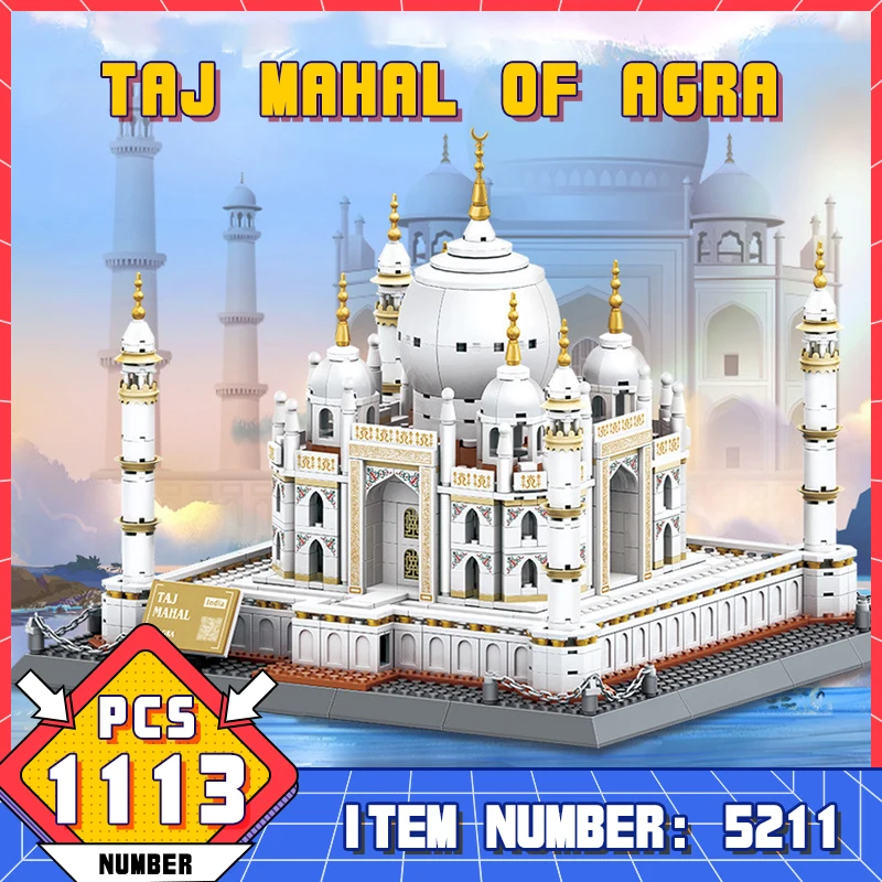 WG5211 World Famous Architecture Taj Mahal Model Assembly Building