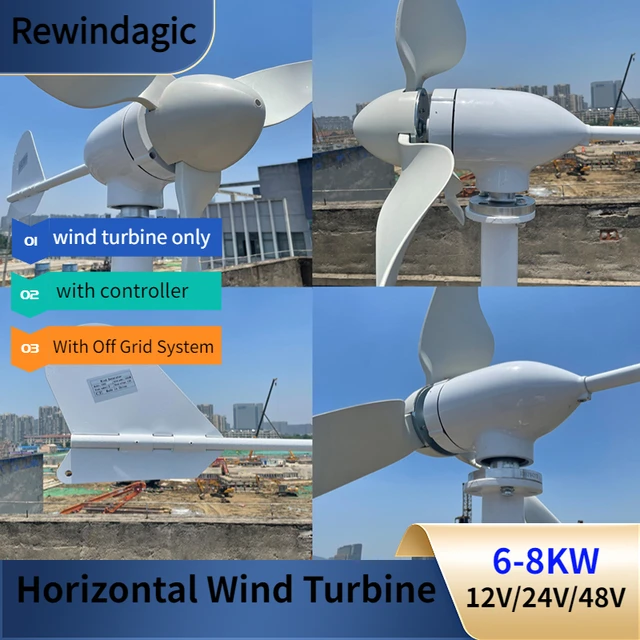 High Efficiency 1000w Wind Turbine Generator 12v 24v 48v With MPPT  Controller Off Grid System Free Energy Windmill Home Use - AliExpress