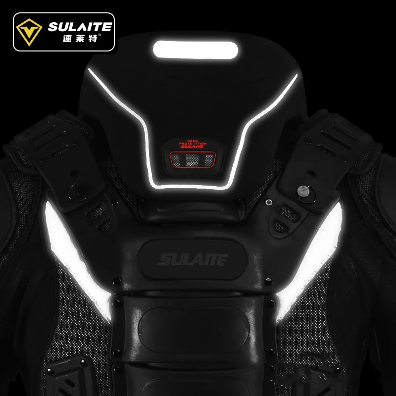 SULAITE Motorcycle Jacket Racing Armor Protector ATV Motocross Body Protection Jacket Clothing Protective Gear