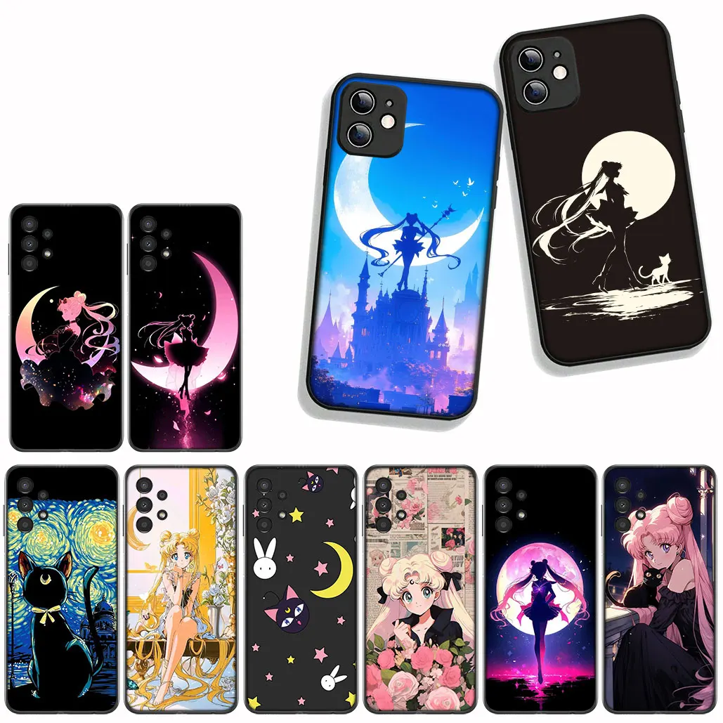 Sailor Cat Girl Moon Phone Case - Stylish Protective Cover