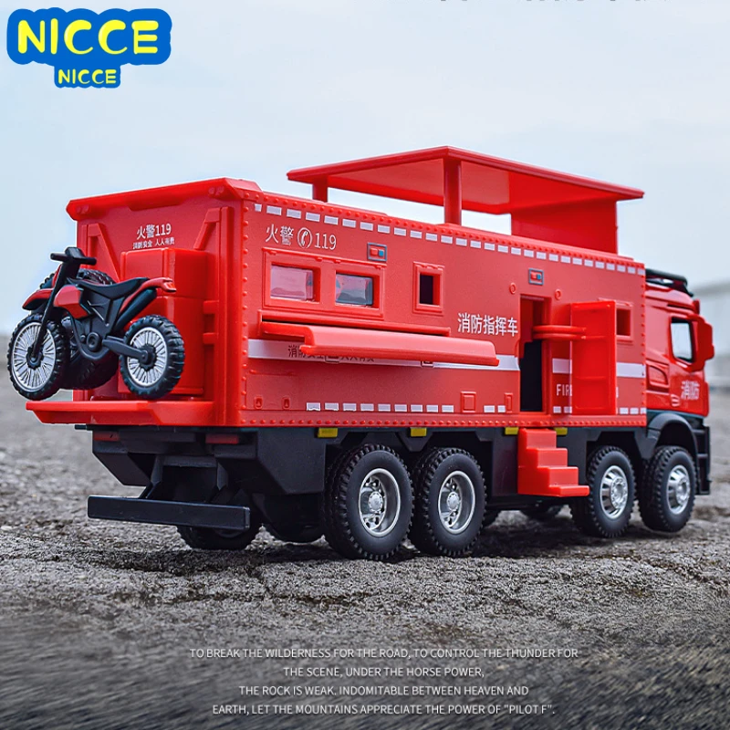 

Автомобиль спасательный Nicce 1:24 Mercedes-Benz, литый под давлением металлический сплав, модель автомобиля со звуком, фотосессия, детская игрушка в подарок