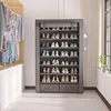 Shoe Rack Storage Cabinet 32 Pairs Organizer Shelf Tall for Shoes Large Free Standing Racks Vertical Shoe 3
