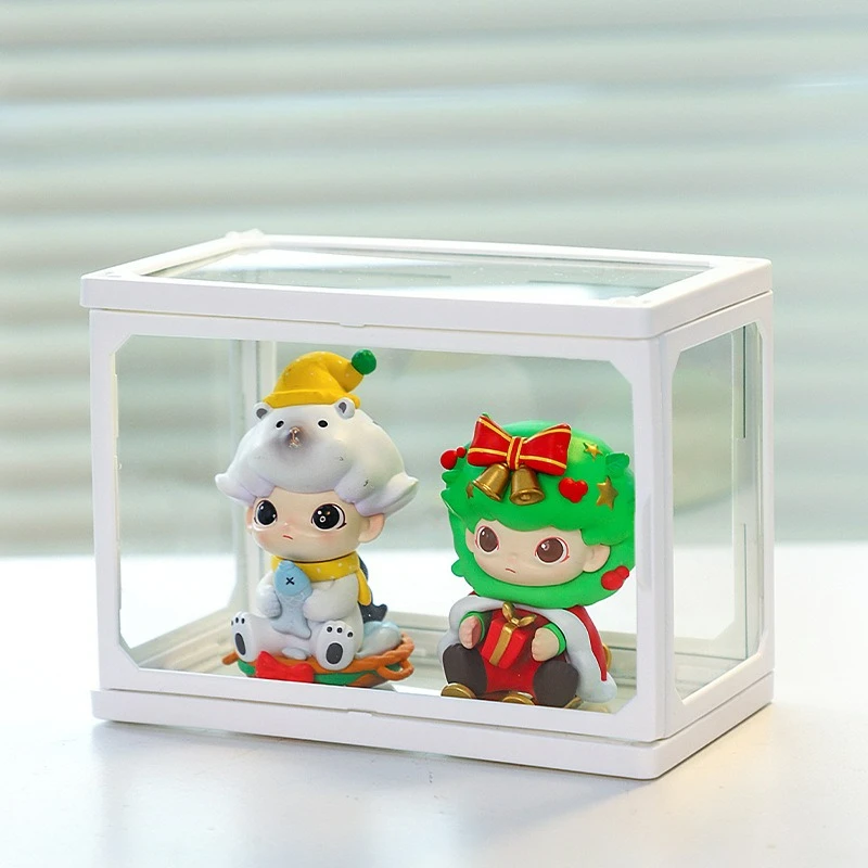 Transparent Ladder Display Rack for Collectibles - Handmade Storage for Dolls and Figurines