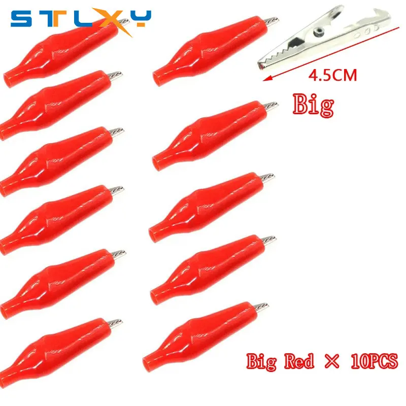 Alligator Clips 10pcs Metal Electrical Clamp Testing Probe for Car Auto Battery