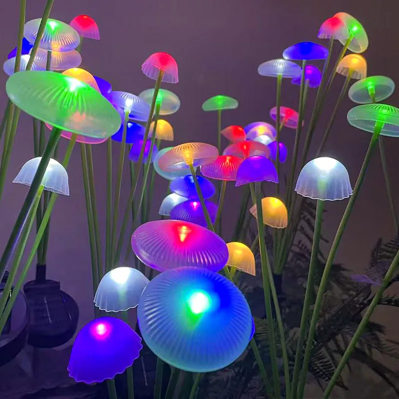Waterproof Solar LED Mushroom Garden Lights for Outdoor Pathway and Yard Decor