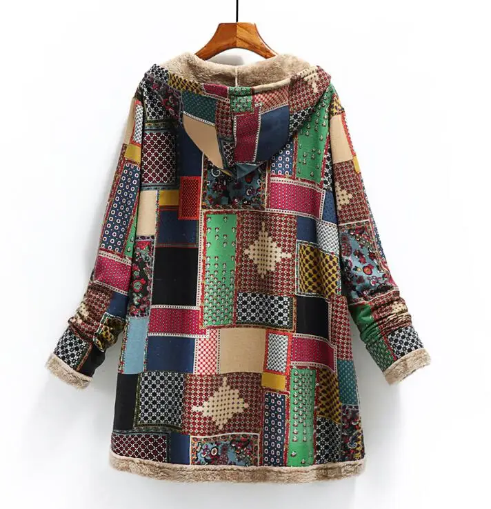 Allegra Patchwork Sherpa Hooded Coat Sa28289bccddf48e6bcdb94bf8d46f533t