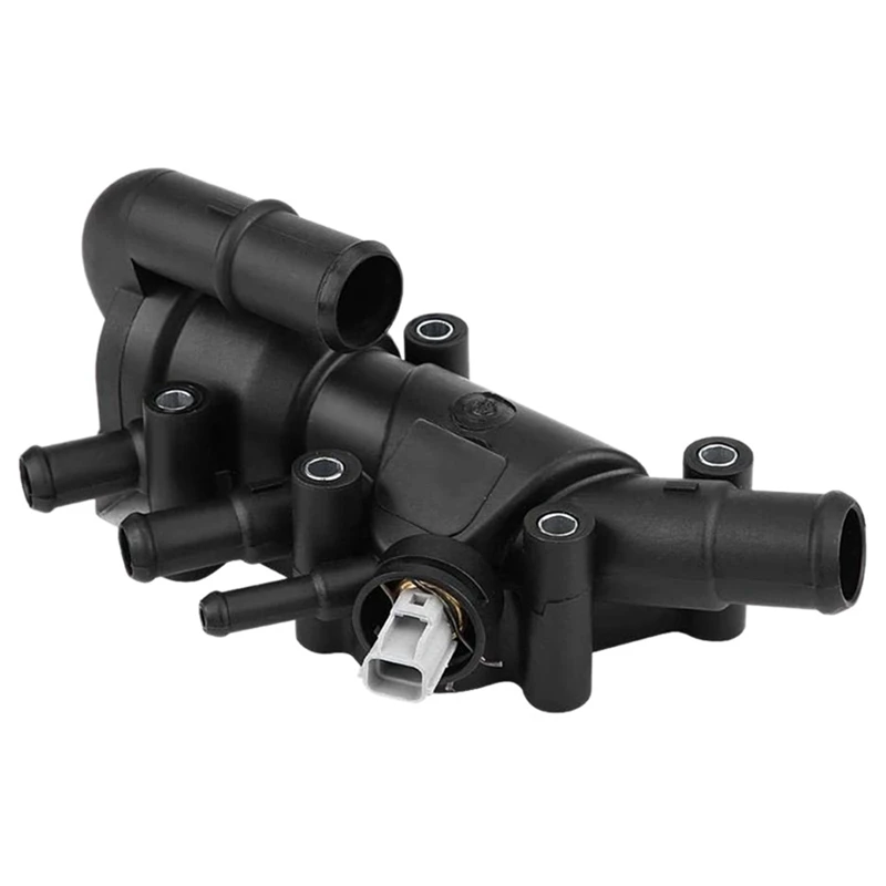 

1 Piece 2S6G9K478A2B 1149617 Thermostat Assembly Thermostat Housing Automotive Supplies Black Automotive For Ford Fiesta
