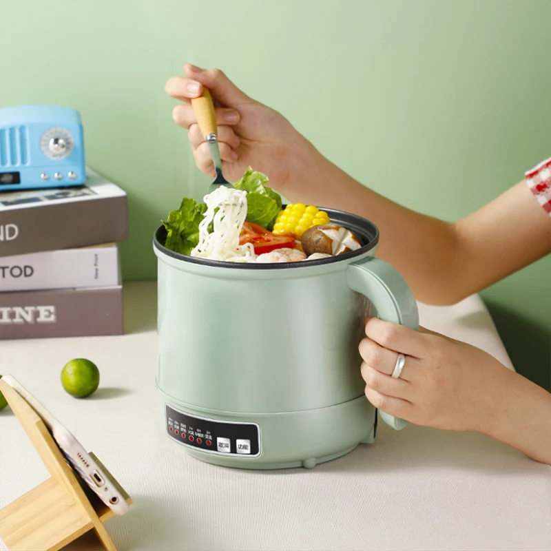 1.7L Electric Multicooker Non-stick Rice cooker Noodles boiler Food Steamer Hotpot Smart 600W fast heating Automatic Reservation 2