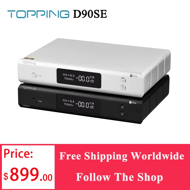 TOPPING D90SE ES9038Pro D90 se HIFI MQA DAC IIS Bluetooth 5.0 DSD512 PCM768kHz LDAC fully balanced HiFi decoder