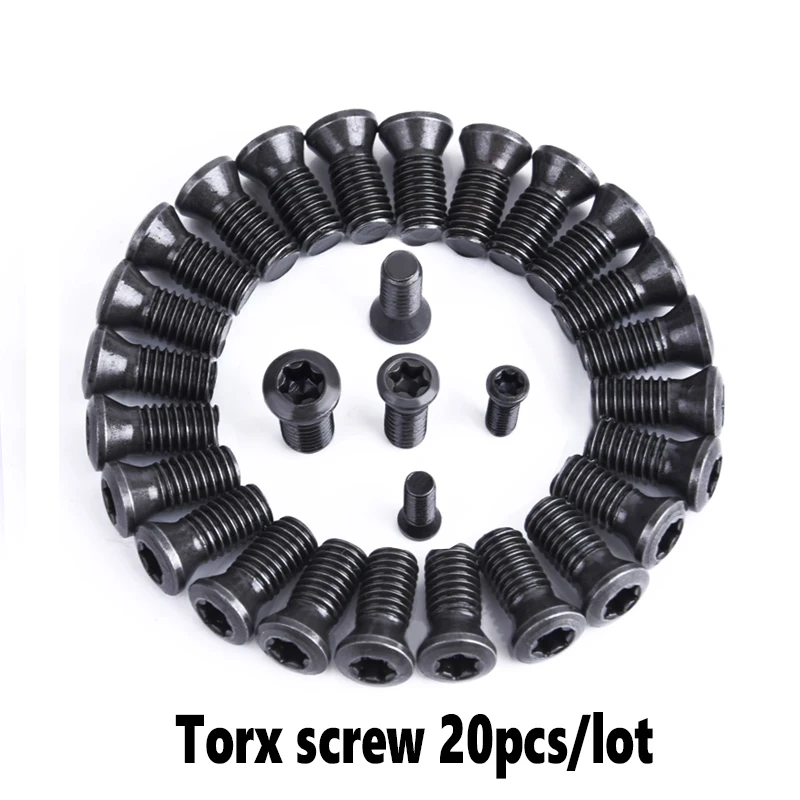 20pcs/lot Torx Screw M1.8 M2 M2.5 M3 M3.5 M4 M5 M6 For Carbide Turning Inserts CNC lathe Tool Accessories Bar 12.9 Alloy Steel