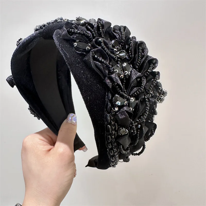 Fascia Oro Metallico Fascia Per Capelli Con Cristalli E Strass