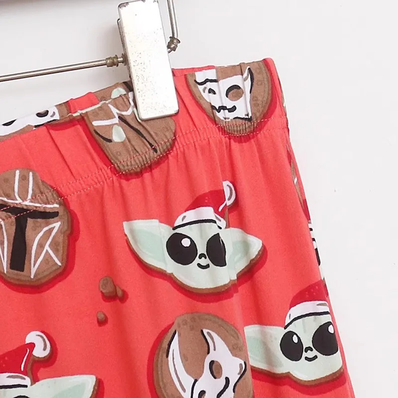 Women's Pants Cartoon Print Cute Wide Leg Pants High Waist Trousers In Autumn