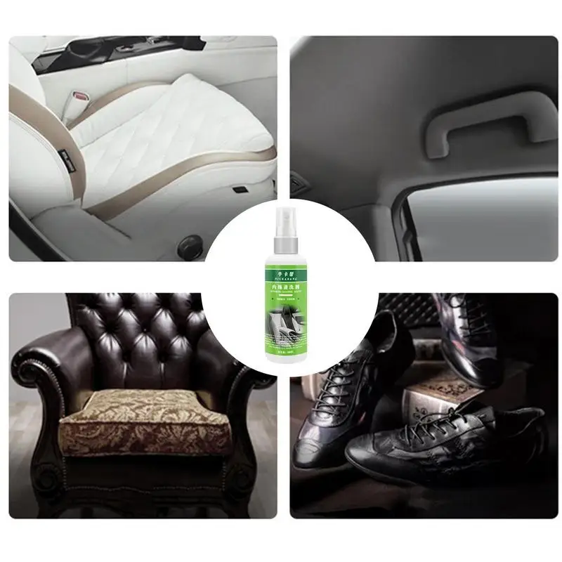 Car Interior Cleaning Kit Super Car Detailing Kit Interior Cleaner Car  Leather Seat Cleaner Stain Remover For Carpet Upholstery - AliExpress