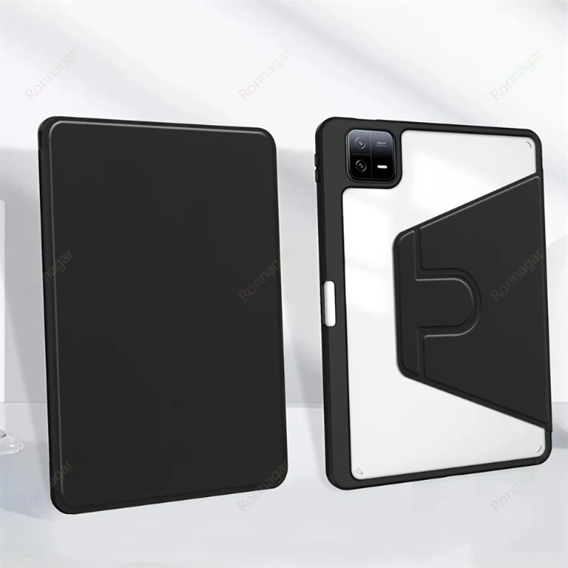 Versatile 360° Rotating Tablet Case with Pencil Holder