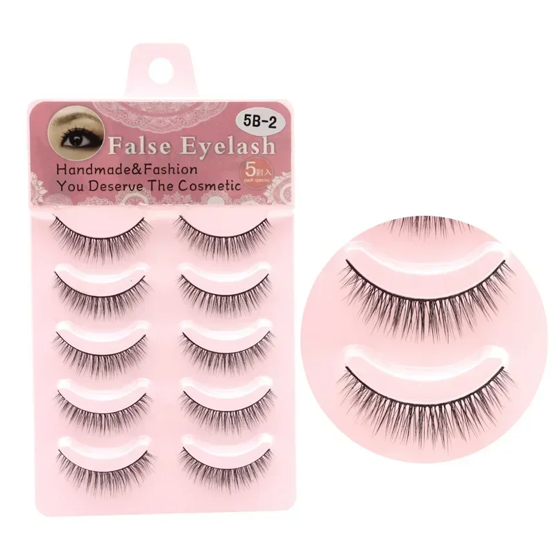 

5B-2 False Eyelash Makeup Cosmetics Make-up for Women False Eyelashes Cosplay Fan Beauty Makeup Tools Manga Lashes Eyelashes